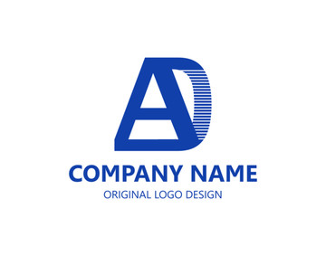 AD字母 LOGO设计