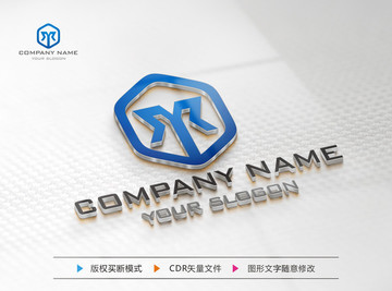 M字母 LOGO设计 标志