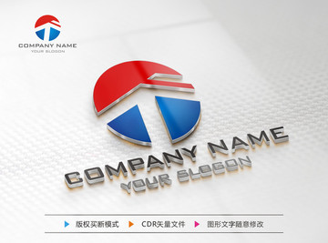 LOGO设计 T字母标志