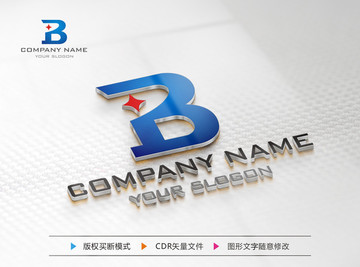 B字母标志 LOGO设计