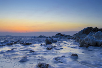 秦皇岛北戴河冰海日出