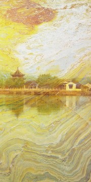大理石紋玄關