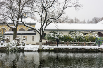 南京总统府雪景