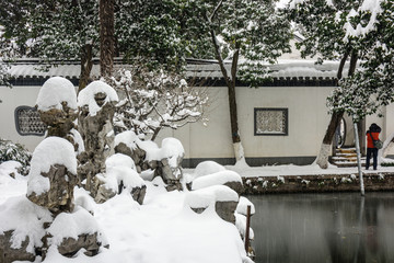 南京总统府雪景