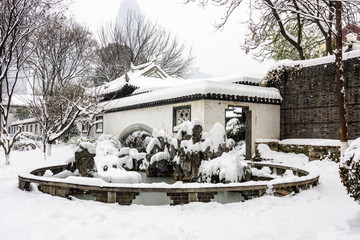 南京总统府雪景