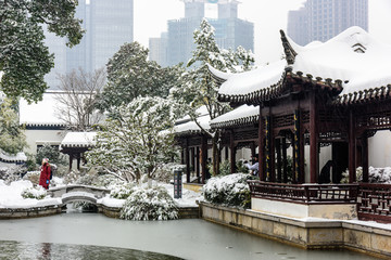 南京总统府雪景