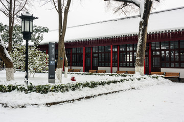 南京总统府雪景