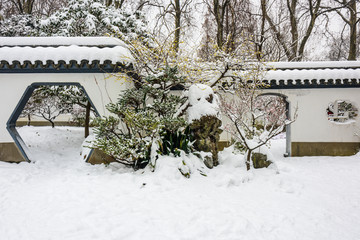 明孝陵景区雪景