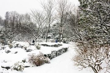 明孝陵景区雪景