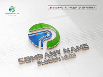 P字母标志 LOGO