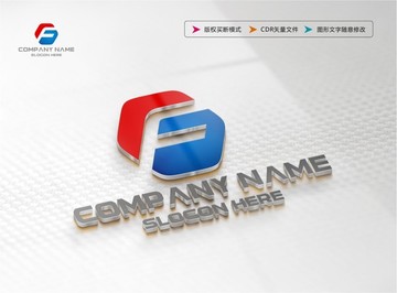 F字母标志 LOGO设计