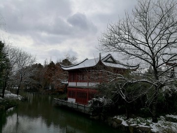 江南园林 雪景