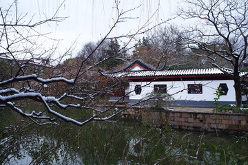 江南园林 雪景