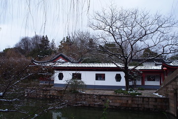 江南园林 雪景