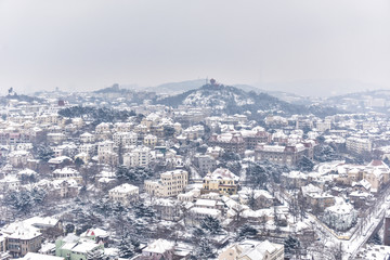 青岛 雪景 城市