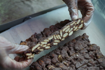 雪花酥 甜 甜点 食品 特写