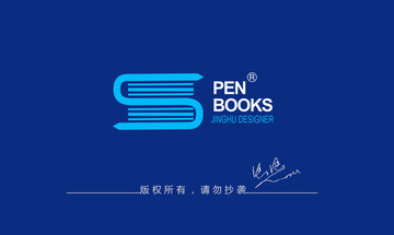 書店logo 字母S標志