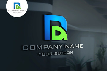 D字母標志 LOGO設計