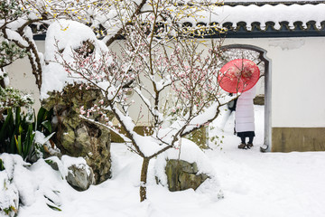 明孝陵雪景