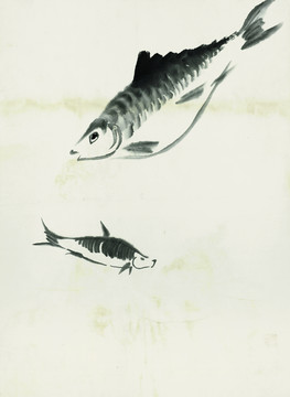 齊白石 魚蝦國畫