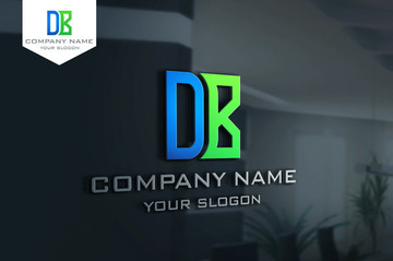 DB字母标志 LOGO设计