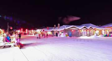 黑龙江雪乡 雪乡夜景 雪乡旅游