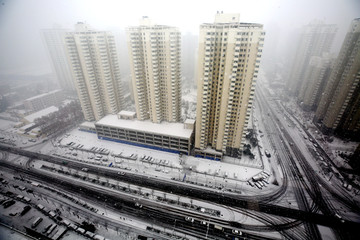 雪中的道路