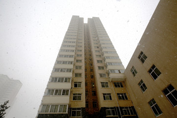 住宅小区雪景