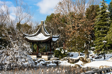 园林雪景