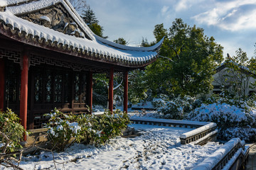 园林雪景