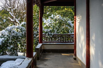 园林雪景