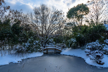 园林雪景