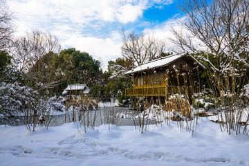 园林雪景