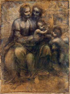 达芬奇 麦当娜与儿童圣安妮