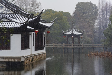 古猗园 雪景