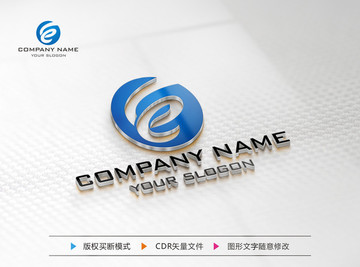 LE字母標志 LOGO設(shè)計