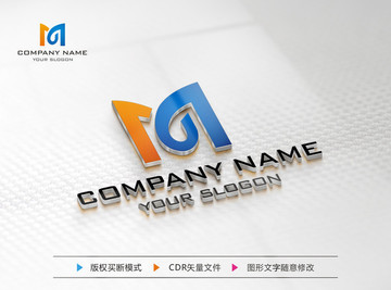 M字母标志 LOGO设计