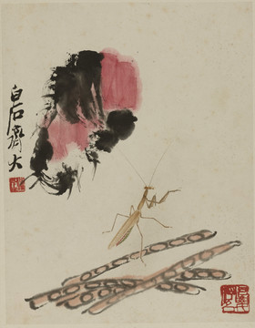 齊白石 花卉草蟲國畫