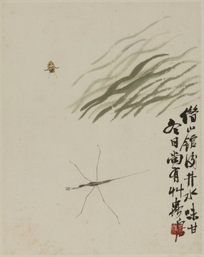 齊白石 花卉草蟲國畫