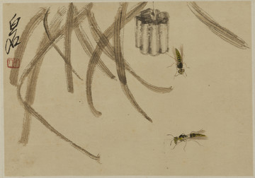 齊白石 花卉草蟲(chóng)國(guó)畫(huà)
