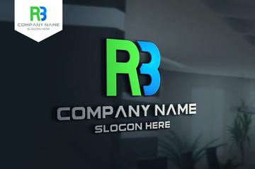 RB字母LOGO設(shè)計