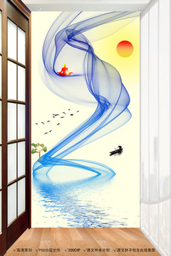 玄關(guān)背景墻走廊裝飾墻