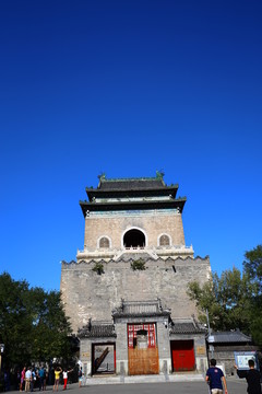北京蓝天钟鼓楼钟楼外部