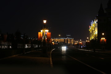 满洲里市区夜景