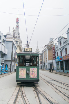 老上海电车
