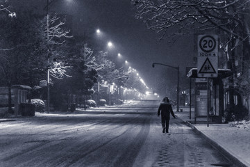 风雪夜归人