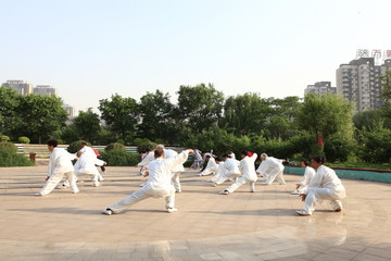 晨练 太极拳 老年人