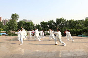 晨练 太极拳 老年人