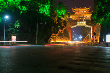 凤凰古城 南华门 夜景