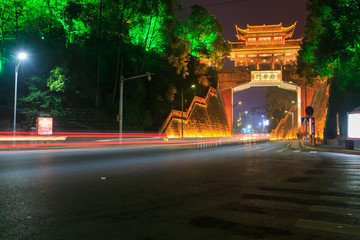 凤凰古城 南华门 夜景